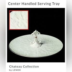Lenox center handled serving tray